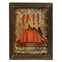 Pumpkin Patch Fall Wagon Framed Print - The Fox Decor