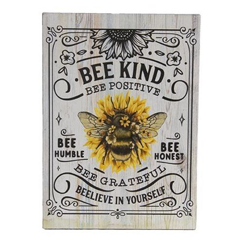 Bee Kind Bee Positive Easel Sign - The Fox Decor