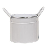 Enamel Bucket w Handles - The Fox Decor