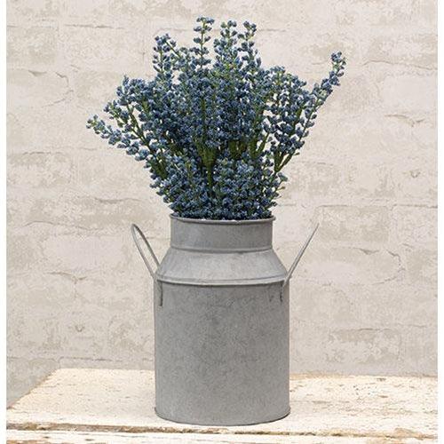 Natural Zinc Milk Can - The Fox Decor