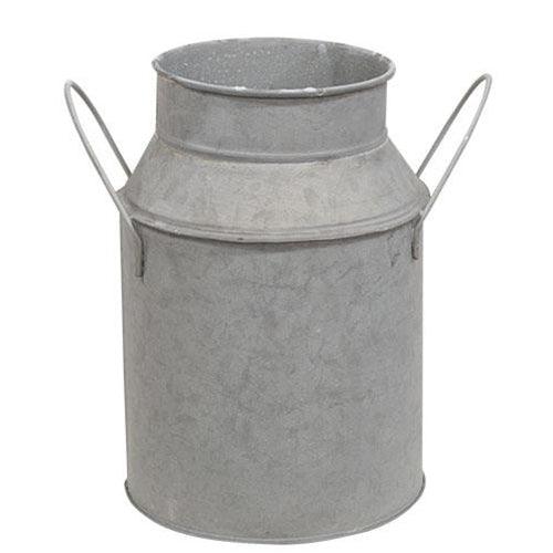 Natural Zinc Milk Can - The Fox Decor