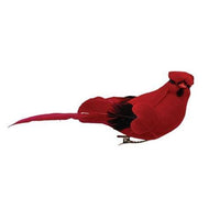 Velvet Feather Cardinal Clip - The Fox Decor