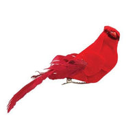Mini Feather Cardinal Clip Ornament - The Fox Decor