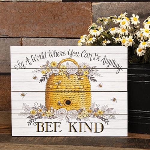 Bee Kind Beehive Pallet Art - The Fox Decor