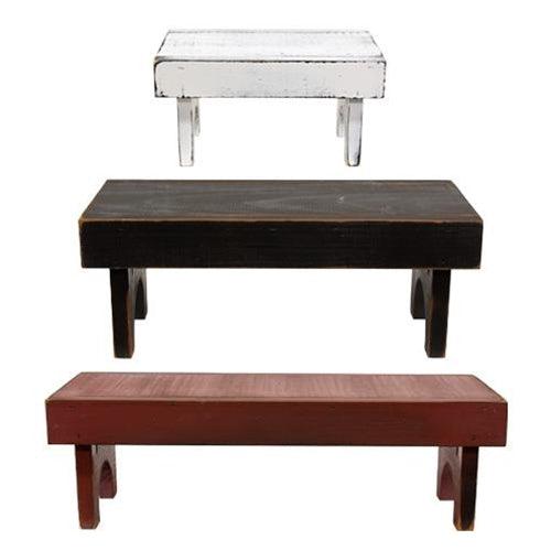 3 Set Distressed Wooden Stackable Risers - The Fox Decor