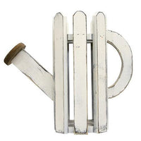 Distressed Wooden Picket Watering Can 2 Asstd - The Fox Decor