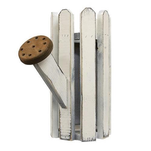 Distressed Wooden Picket Watering Can 2 Asstd - The Fox Decor