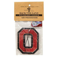 Black Outline Block Letter O Air Freshener Wildberry Zinger - The Fox Decor