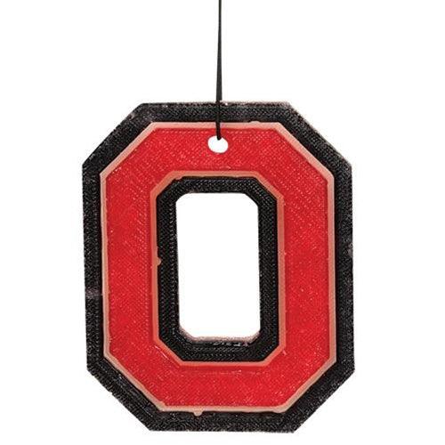 Black Outline Block Letter O Air Freshener Wildberry Zinger - The Fox Decor
