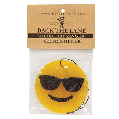 Sunglasses Smiley Face Wildberry Zinger Air Freshener - The Fox Decor