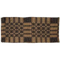 Black Mustard Woven Short Runner - The Fox Decor
