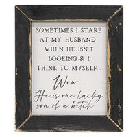 Lucky Husband Framed Print - The Fox Decor