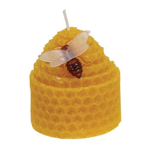 Yellow Honeycomb Bee Charm Candle - The Fox Decor