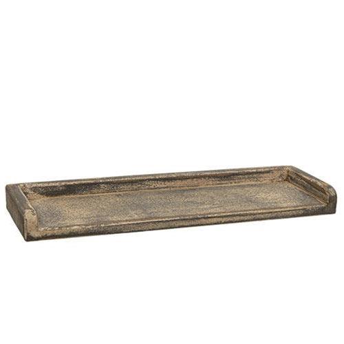 Aged Wood Toilet Tank Cover White - The Fox Decor