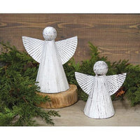 2 Set Shabby Chic Metal Angels - The Fox Decor