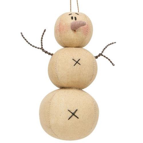 Fabric Snowman Ornament - The Fox Decor