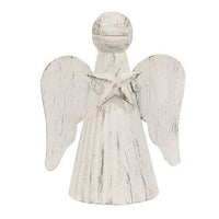 Shabby Chic Metal Angel Holding Star - The Fox Decor