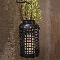 Black Metal Hanging Porch Lantern - The Fox Decor