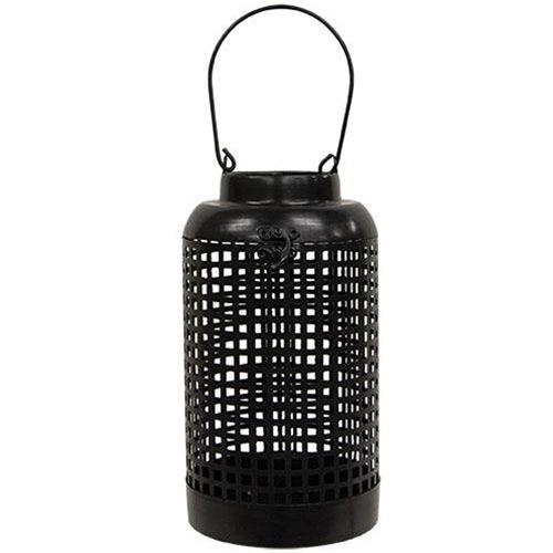 Black Metal Hanging Porch Lantern - The Fox Decor