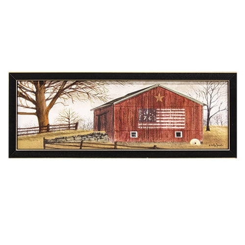 76 Star Barn Framed Print 18x6 - The Fox Decor