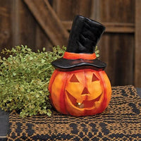 Ravishing Raven Resin LED Pumpkin - The Fox Decor
