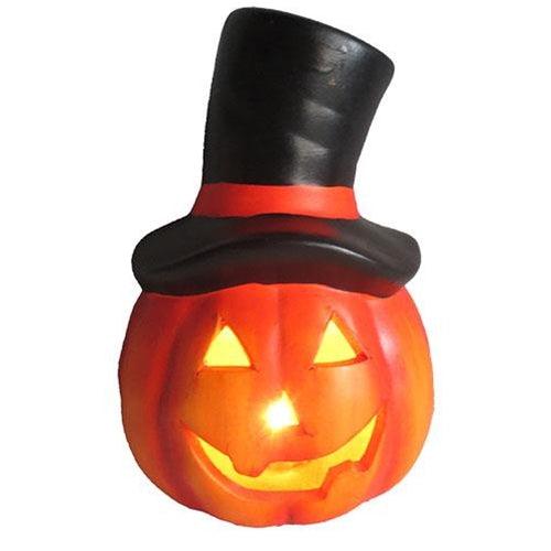 Ravishing Raven Resin LED Pumpkin - The Fox Decor