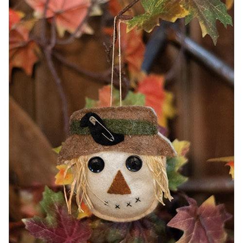 Felt Scarecrow Head Ornament - The Fox Decor