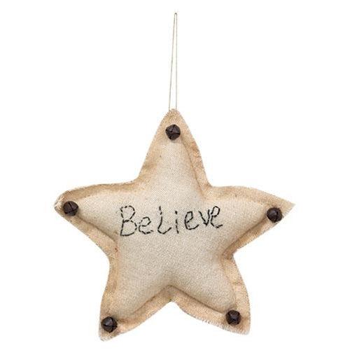 Believe Star Ornament - The Fox Decor