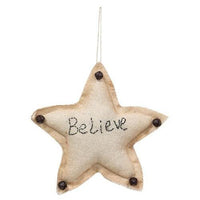 Believe Star Ornament - The Fox Decor