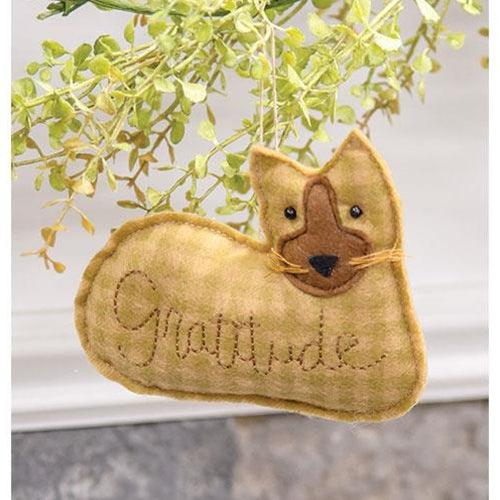 Gratitude Cat Ornament - The Fox Decor