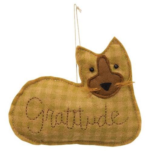 Gratitude Cat Ornament - The Fox Decor