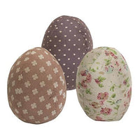 Vintage Fabric Egg 3 Asstd - The Fox Decor