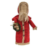 Santa Sitter with Wreath - The Fox Decor
