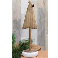 Green Ticking Stripe Christmas Tree on Base 11 - The Fox Decor