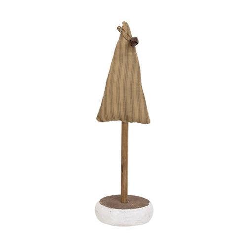 Green Ticking Stripe Christmas Tree on Base 11 - The Fox Decor