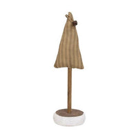 Green Ticking Stripe Christmas Tree on Base 11 - The Fox Decor