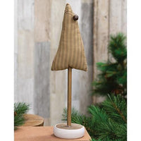 Green Ticking Stripe Christmas Tree on Base 13 - The Fox Decor