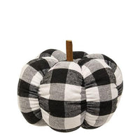 Black & White Buffalo check Stuffed Pumpkin 65 - The Fox Decor