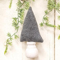 Solid Gray Fabric Christmas Tree Ornament 6 - The Fox Decor