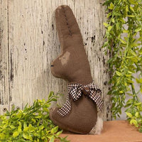 Primitive Chocolate Bunny Ornament - The Fox Decor