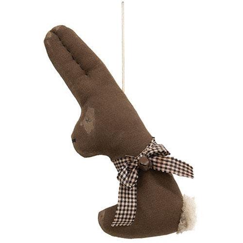 Primitive Chocolate Bunny Ornament - The Fox Decor