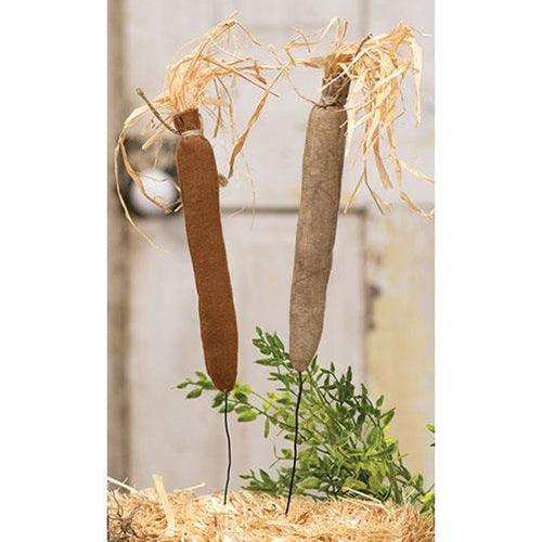 2 Set Primitive Fabric Carrot Pokes - The Fox Decor