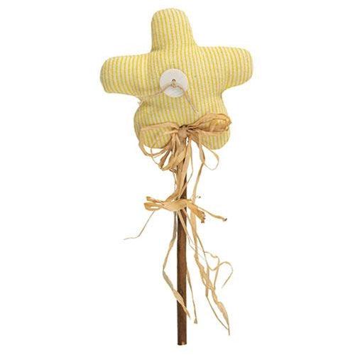 Yellow Striped Flower Poke - The Fox Decor