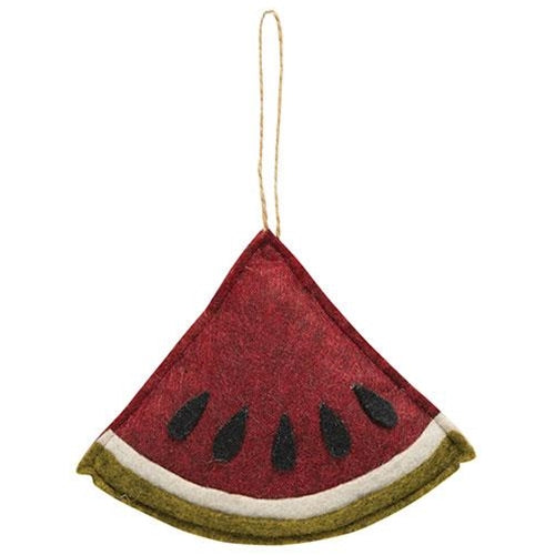 Felt Primitive Watermelon Slice Ornament