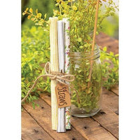 3 Bundle Patterned Fabric Straws - The Fox Decor