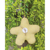 Yellow Striped Flower Ornament - The Fox Decor
