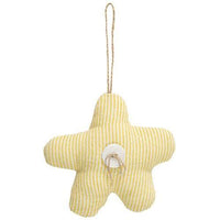 Yellow Striped Flower Ornament - The Fox Decor