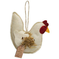 Felt Farm Life Chicken Ornament - The Fox Decor