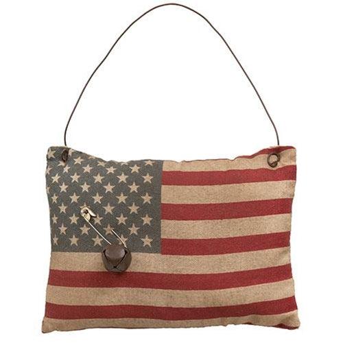 Primitive Flag Pillow Ornament - The Fox Decor