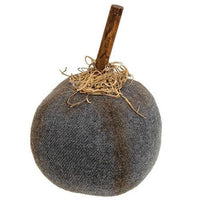 Primitive Mossy Gray Pumpkin 5 - The Fox Decor